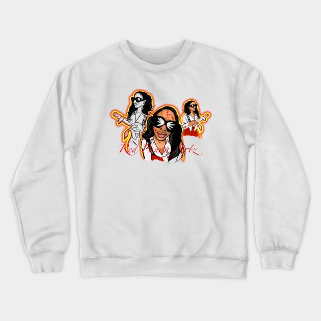 Queen bee Crewneck Sweatshirt by Red Panda Artz